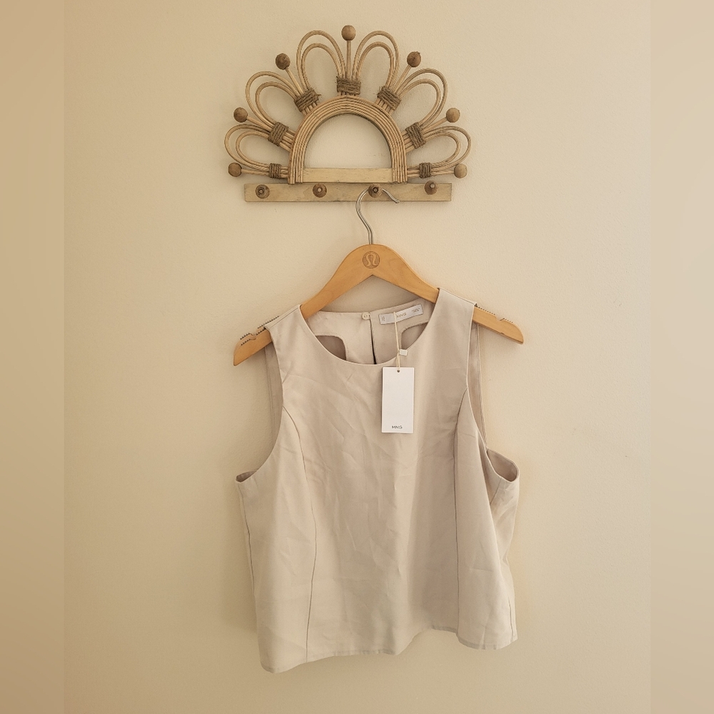 MNG MANGO WOMENS TOP BLOUSE XL